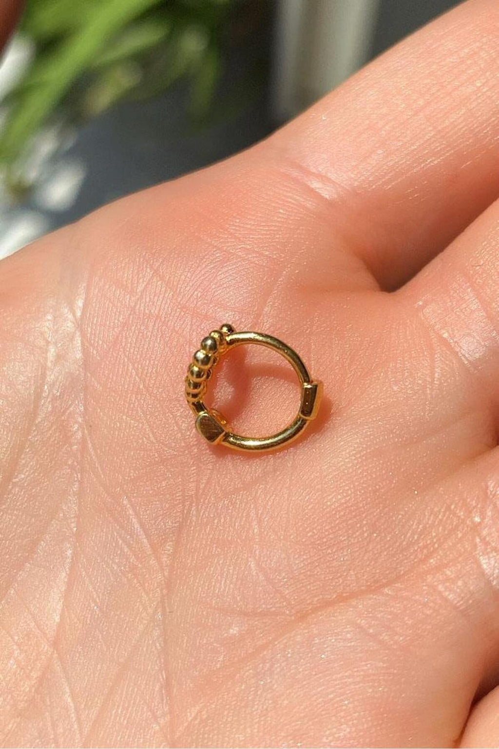 Kalp Halka Piercing Küpe