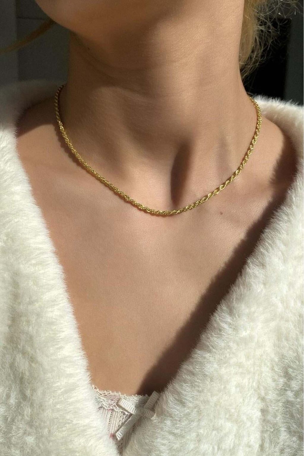 3 mm Burgu Zincir Kolye