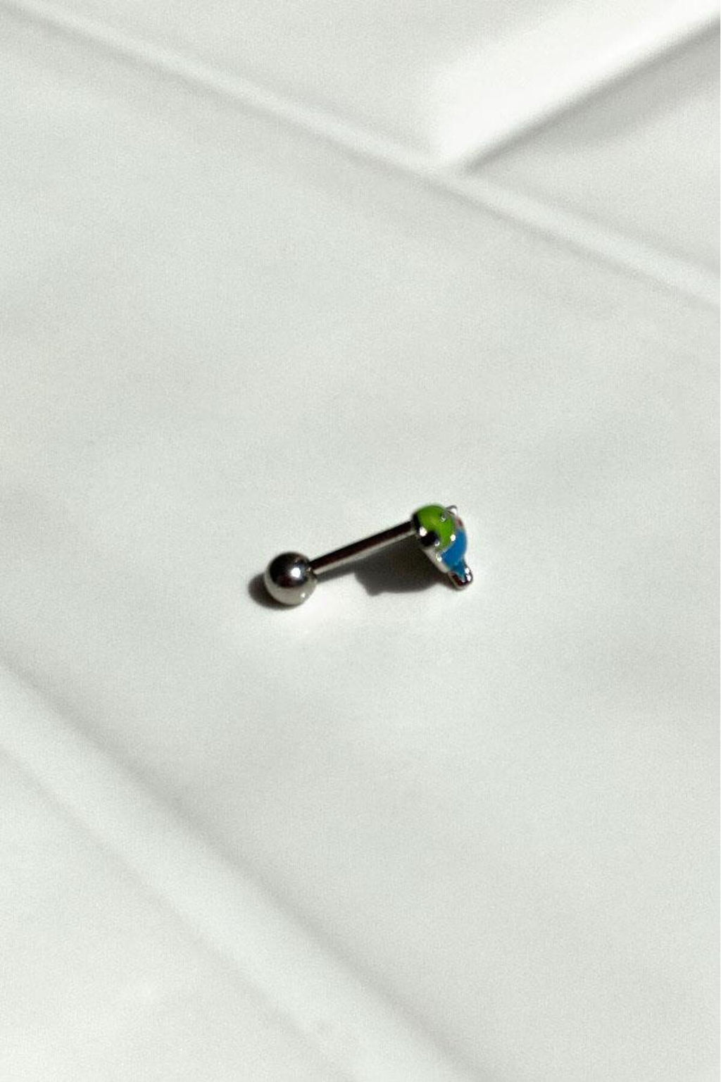 Mineli Kuş Piercing Küpe
