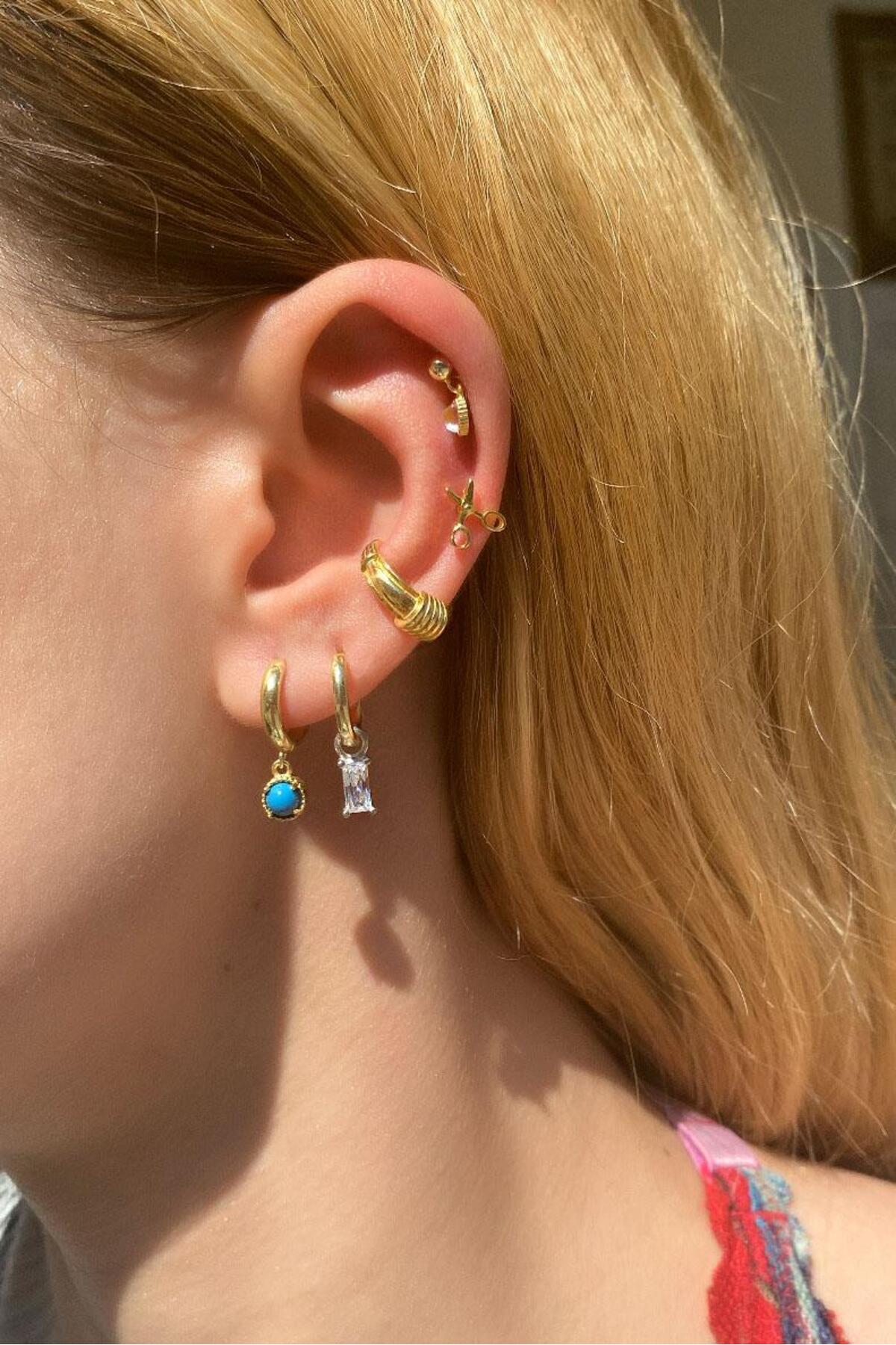 Makas Piercing Küpe