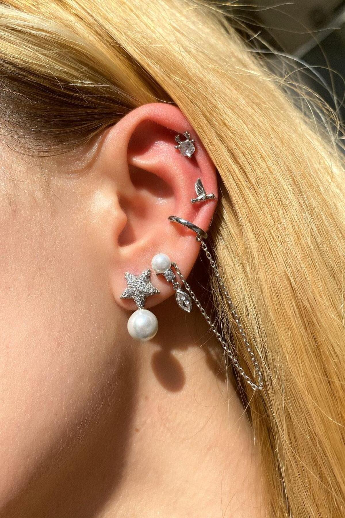 Kuş Piercing Küpe