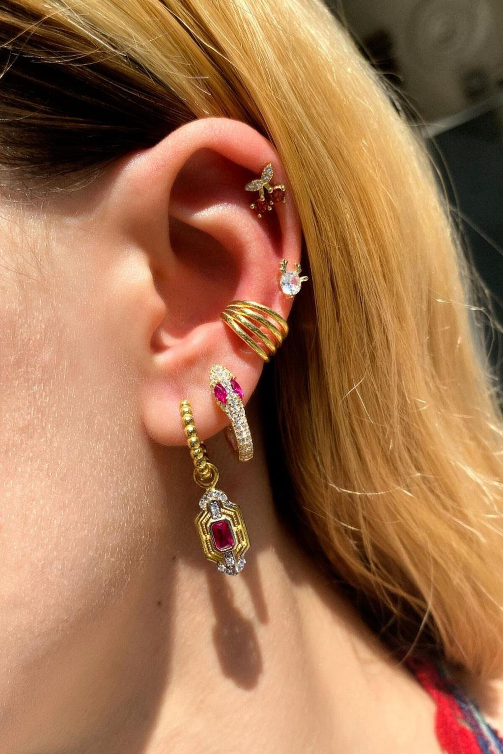 Kiraz Piercing Küpe