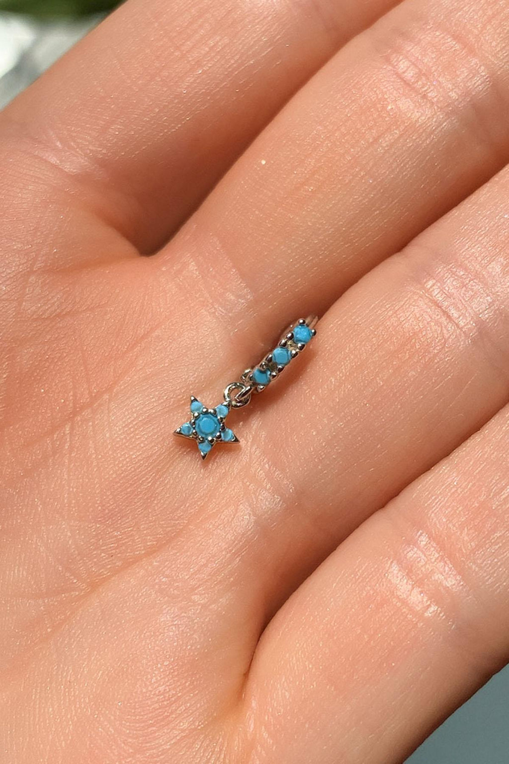 Yıldız Halka Piercing Küpe