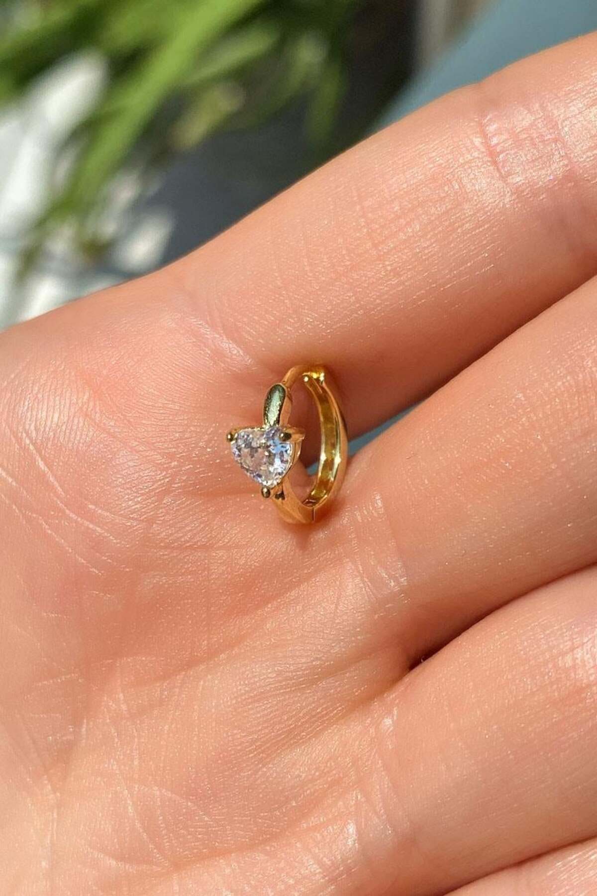 Kalpli Halka Piercing Küpe