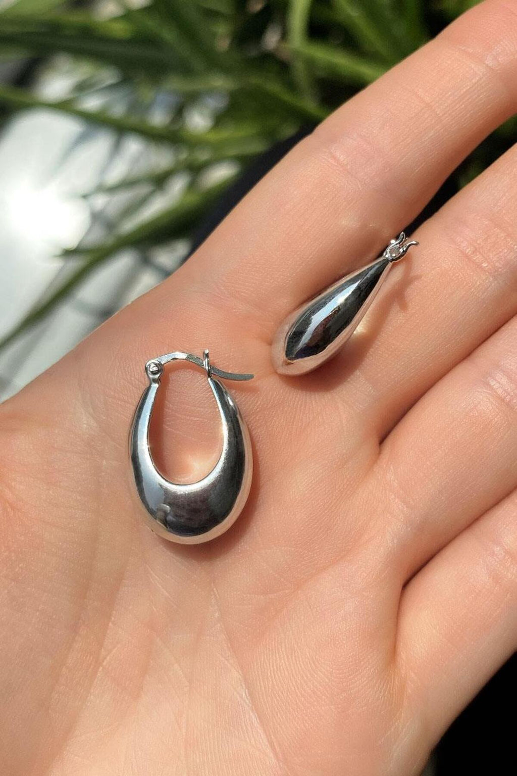 Oval Halka Küpe