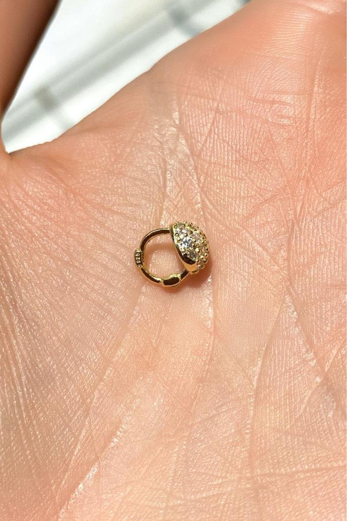 Yuvarlak Tasarım Halka Piercing Küpe