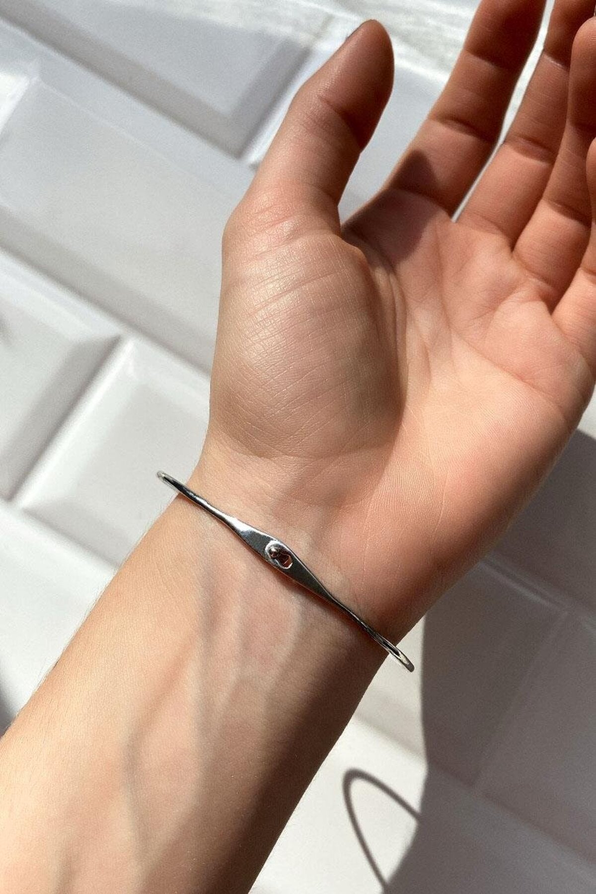 Unisex İnce Kelepçe Bileklik