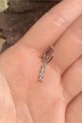 Baget Taşlı Sannaltılı Piercing Küpe