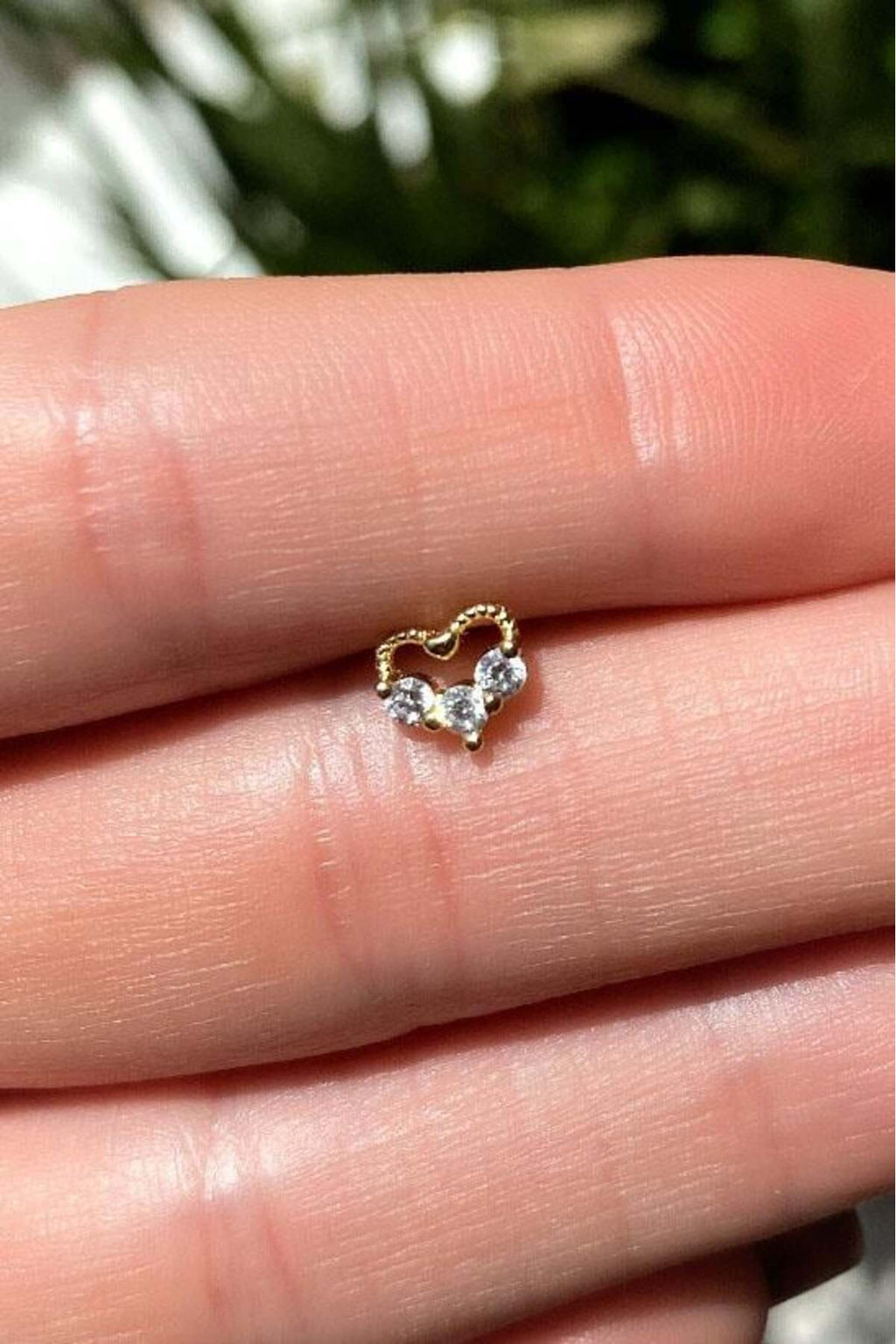 Kalp Piercing Küpe