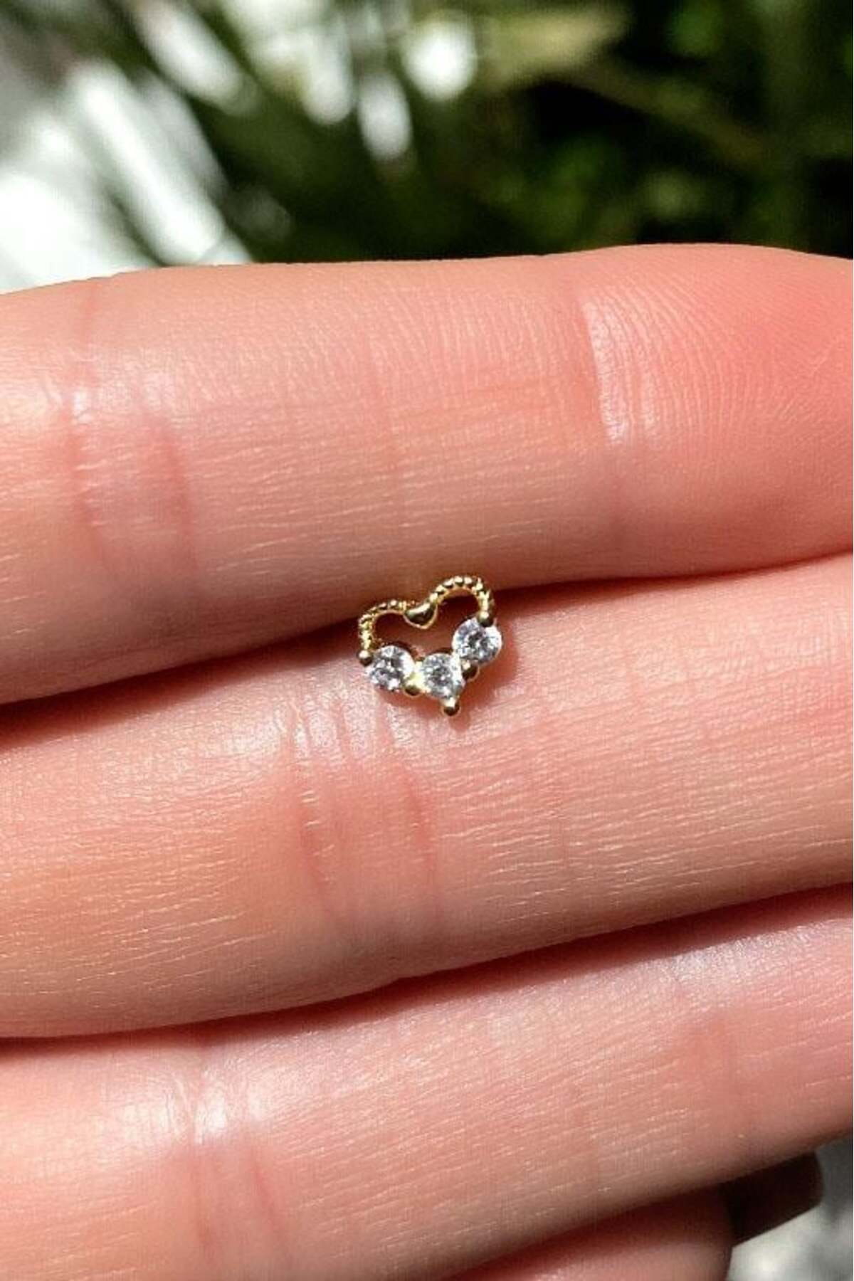 Kalp Piercing Küpe