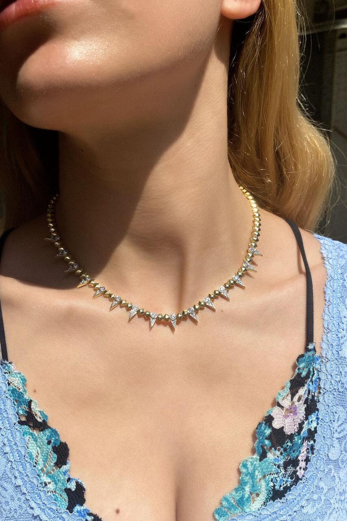 Diken Tasarım Choker Kolye