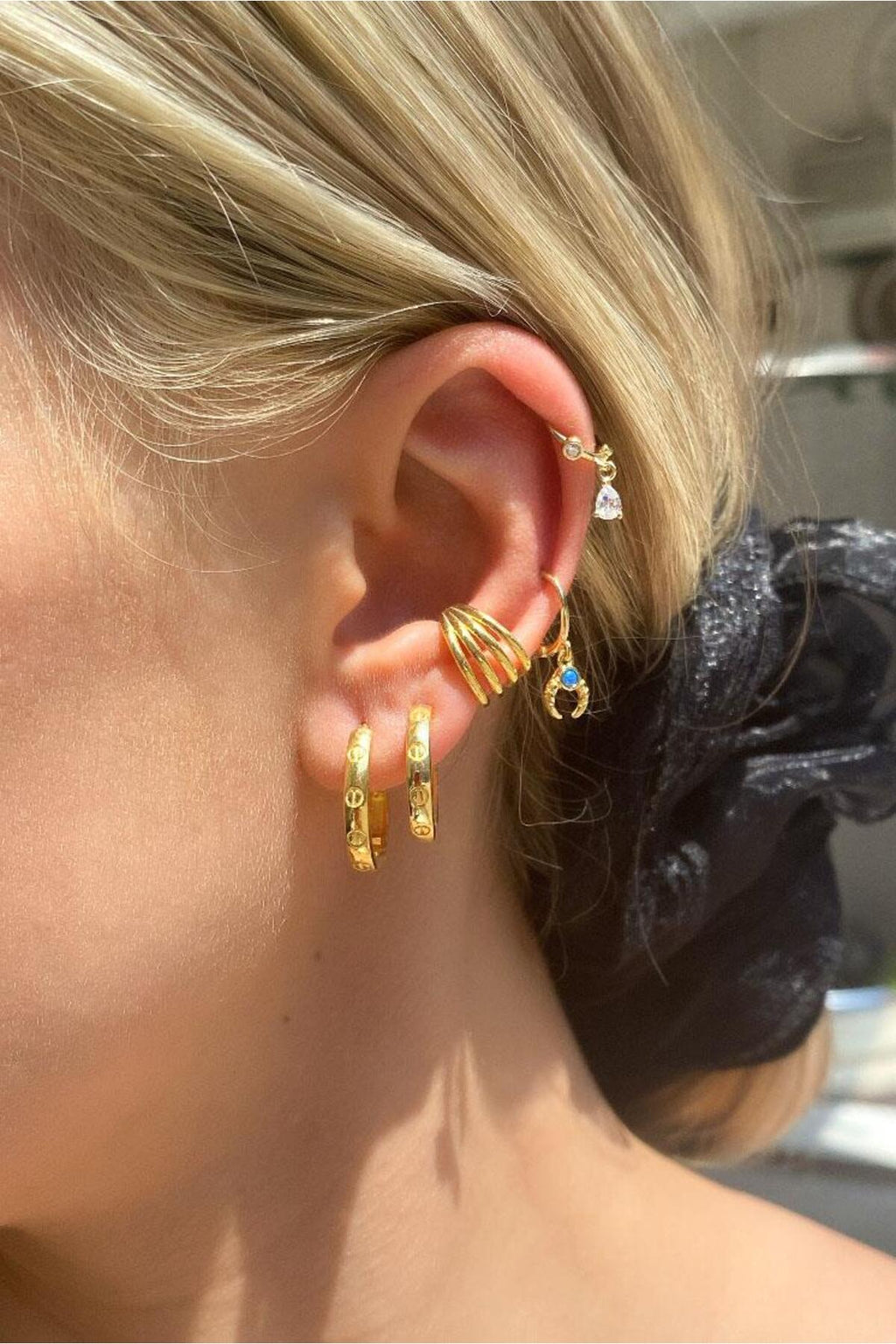 Papatya Halka Piercing Küpe