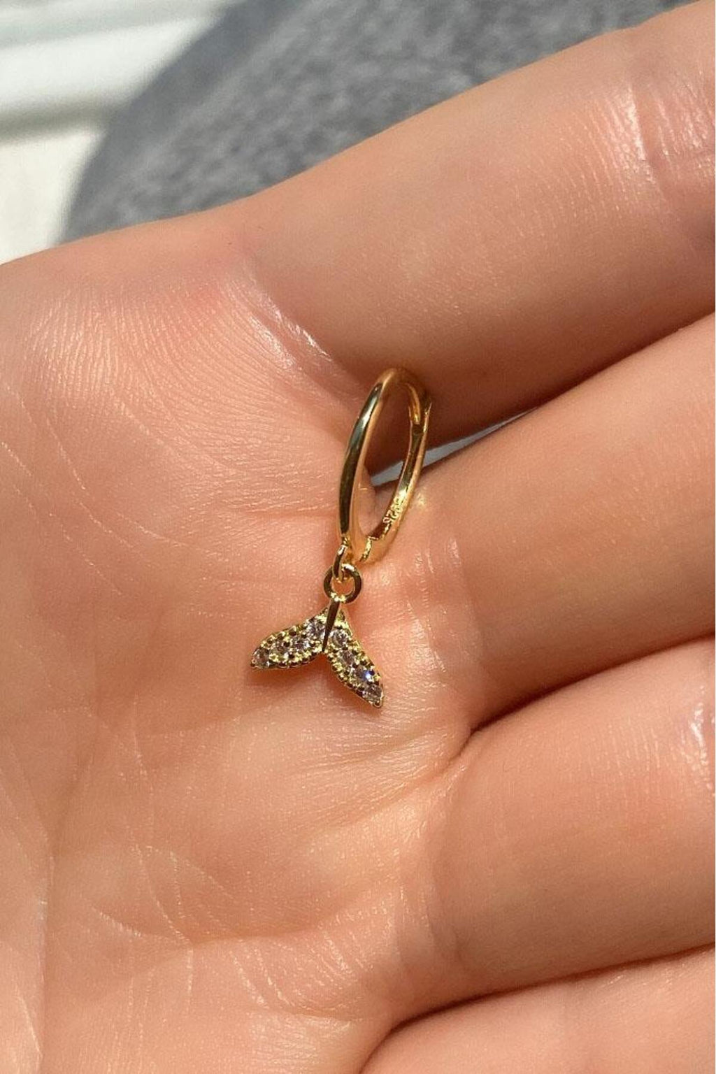 Balık Kuyruğu Halka Piercing Küpe