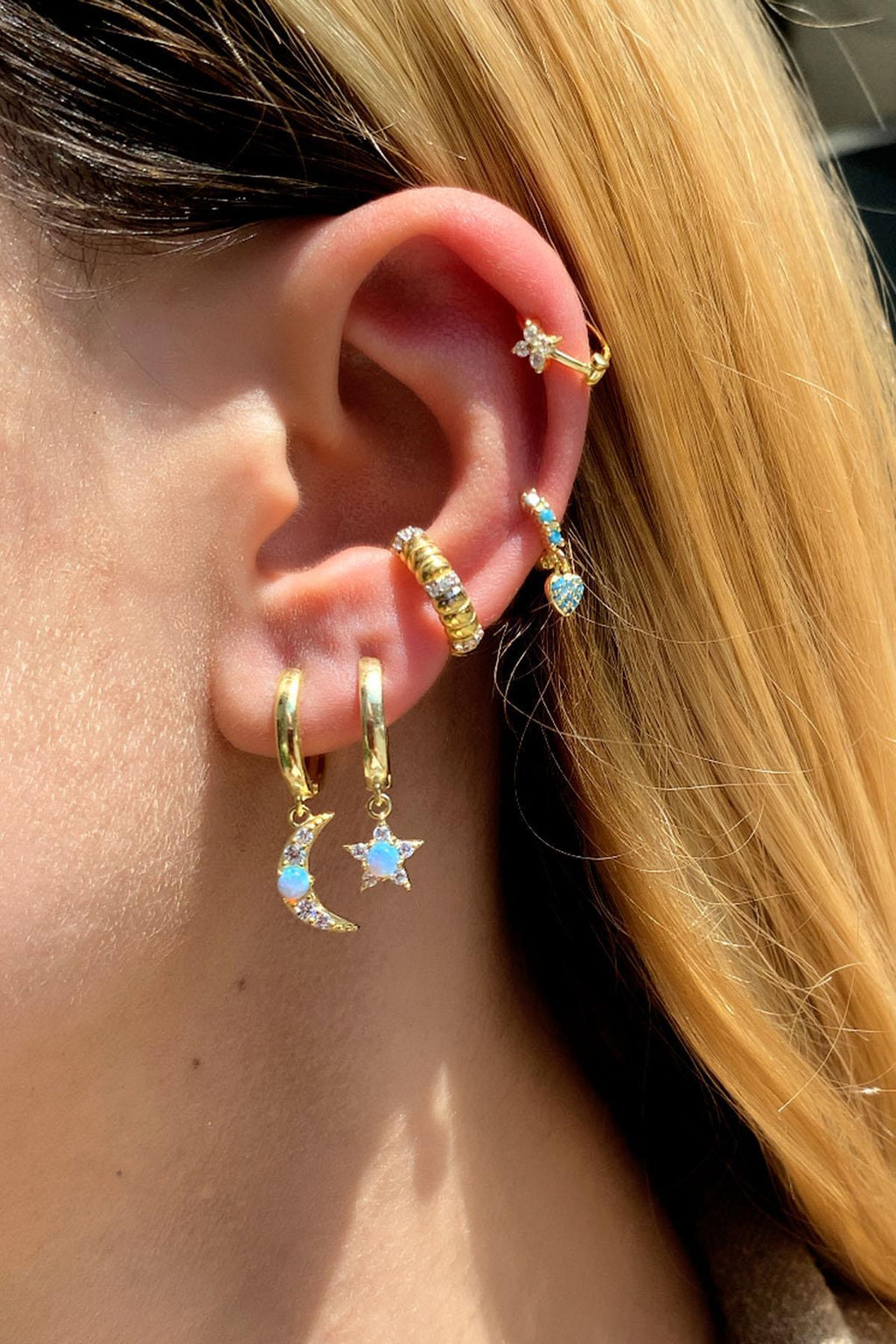 Kalpli Halka Piercing Küpe