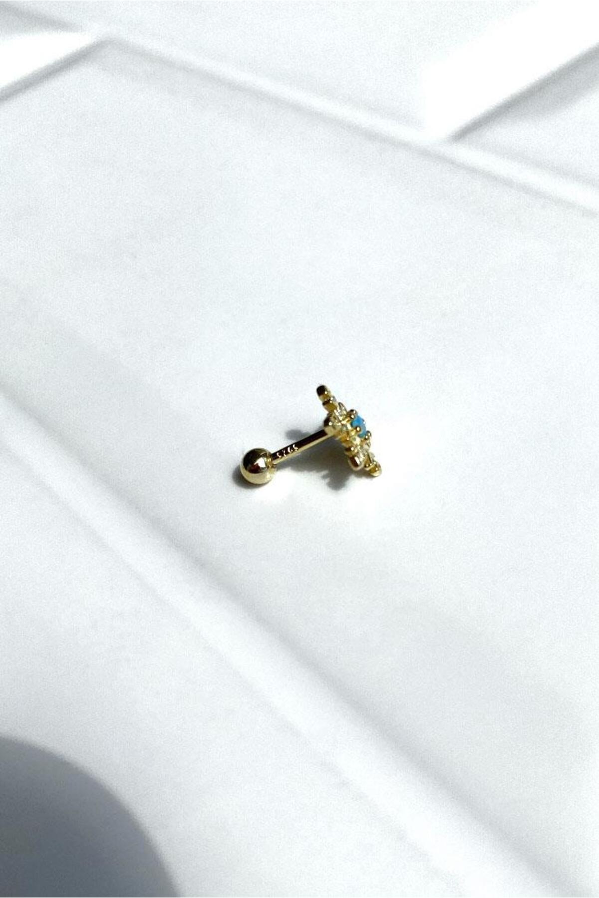 Kar Tanesi Piercing Küpe