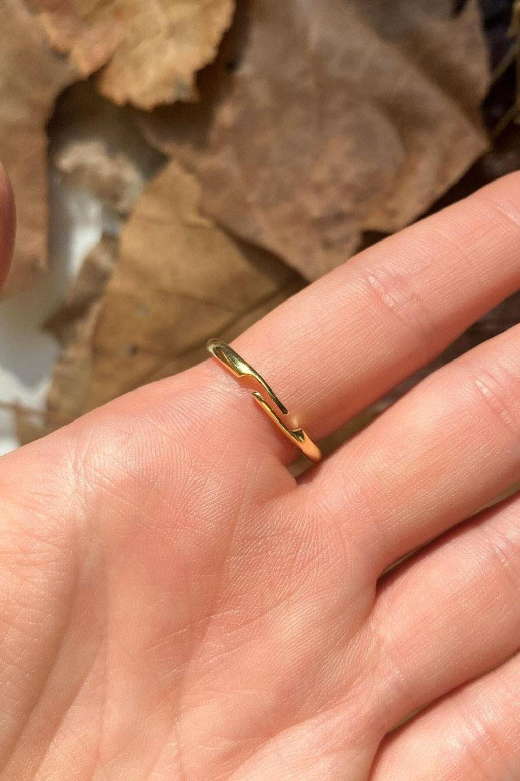 925 Ayar Gümüş, 14 Ayar Gold, Damla Gerçek İnci Sallantılı Yüzük
