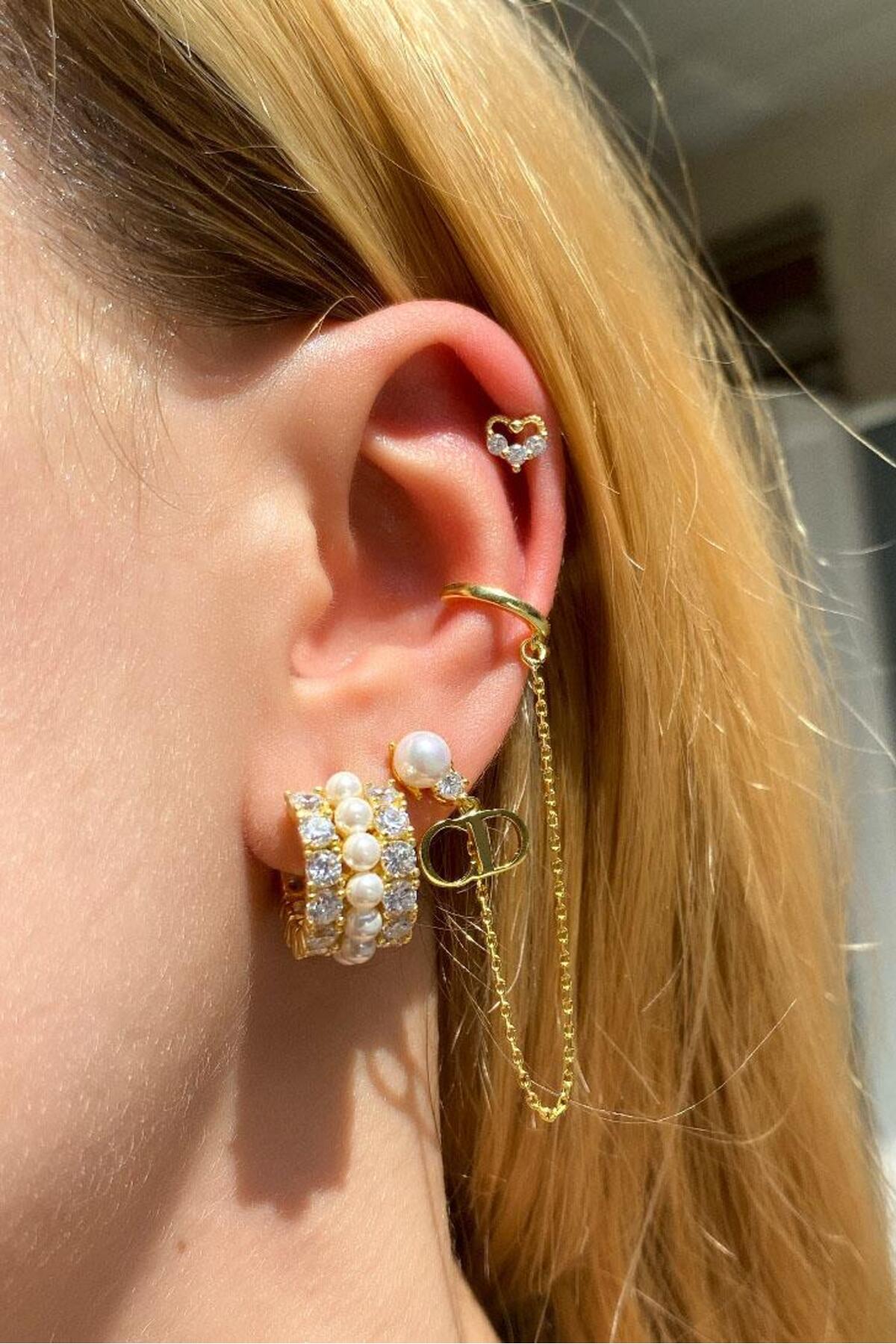 Kalp Piercing Küpe