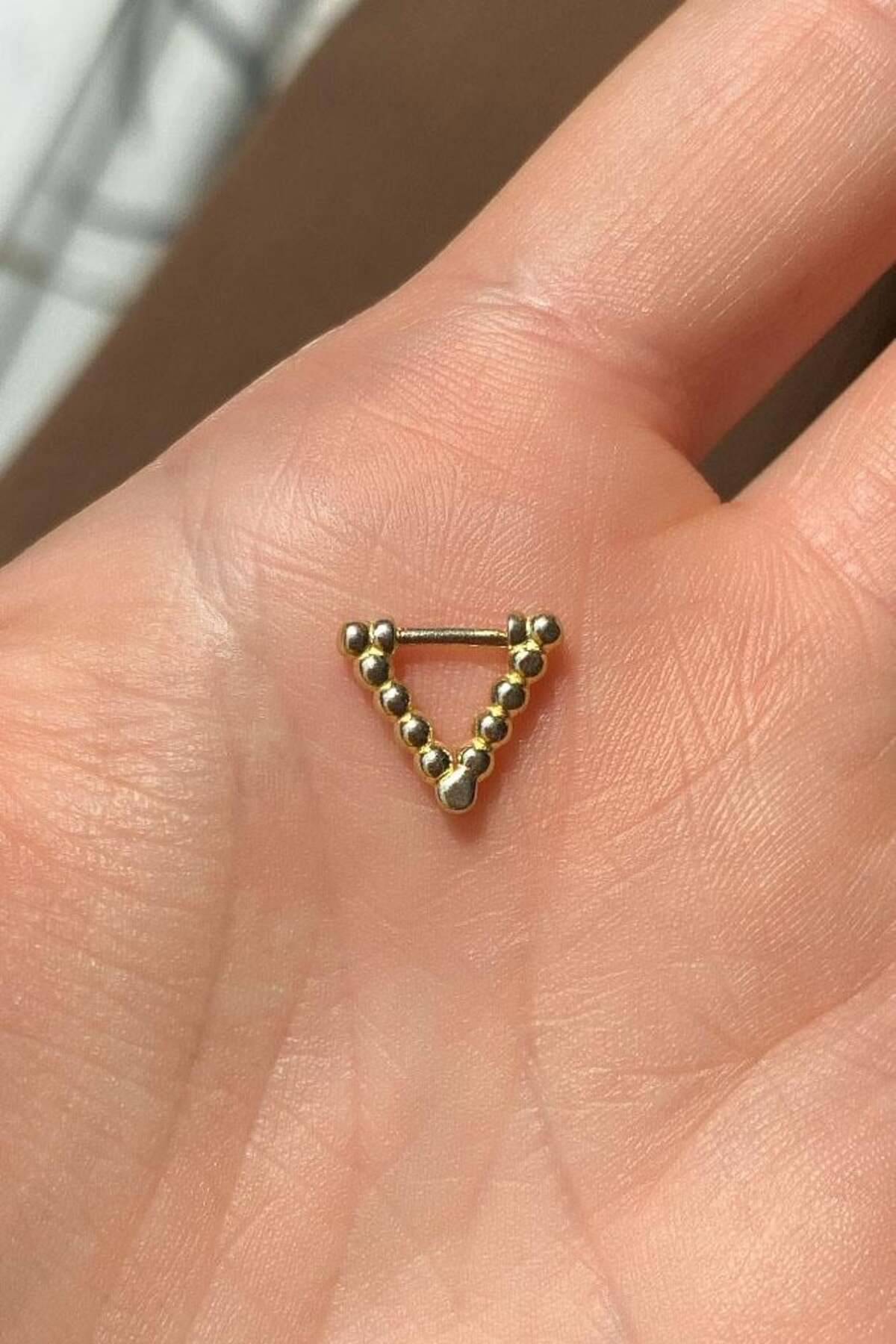 Üçgen Piercing Küpe
