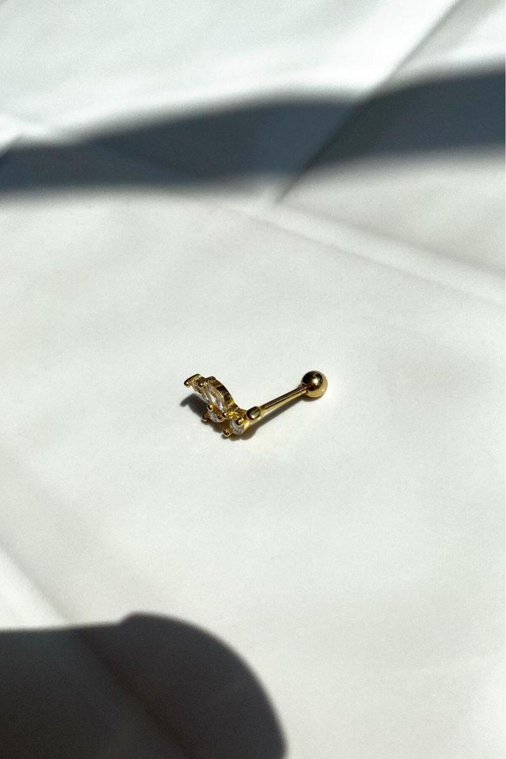 Yaprak Piercing Küpe