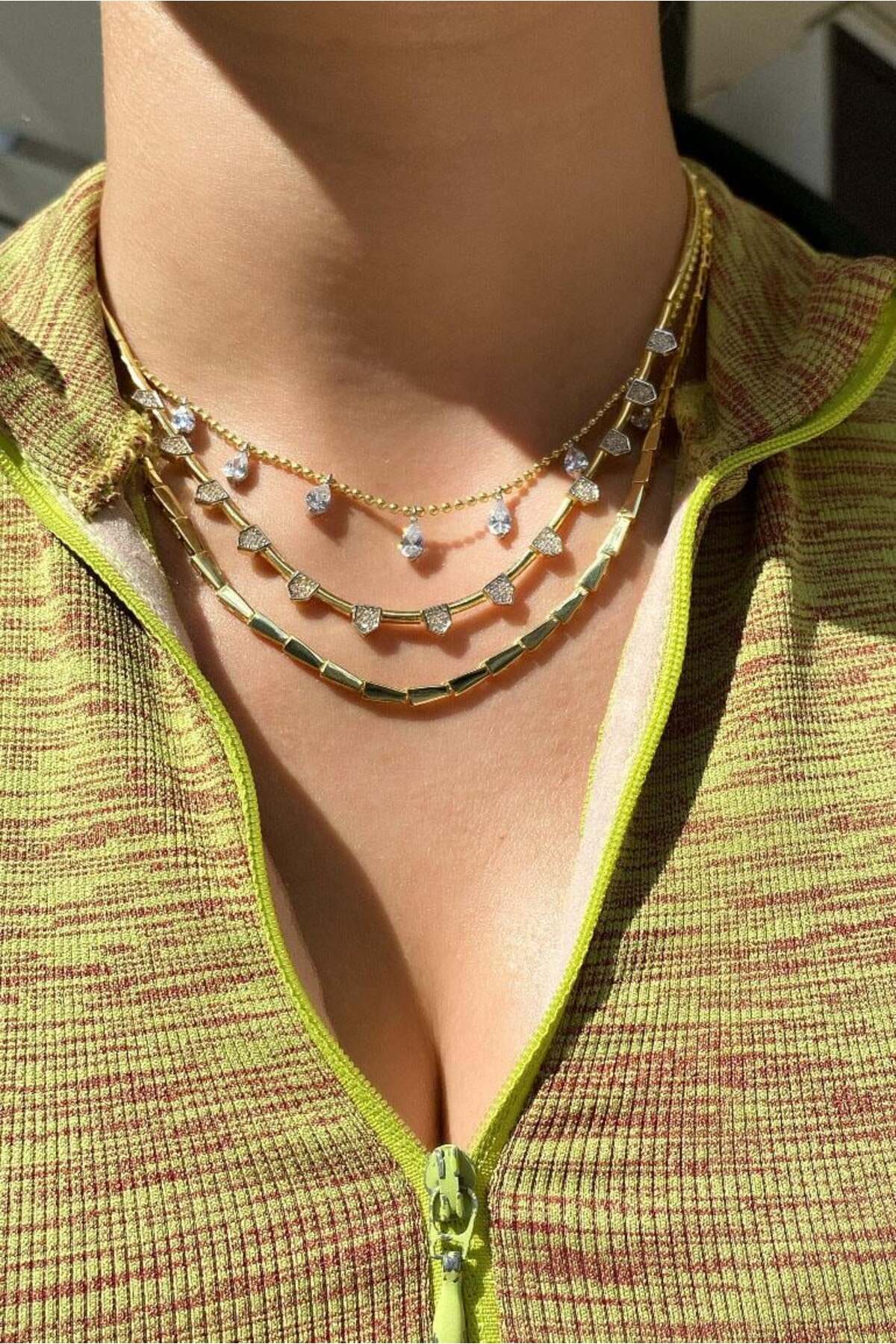 Oval Sıralı Choker Kolye