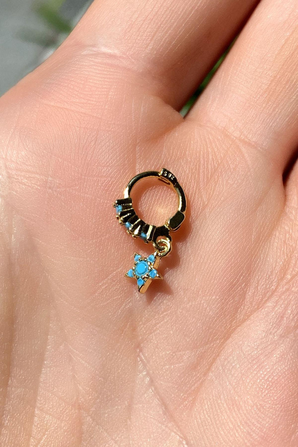 Yıldız Halka Piercing Küpe