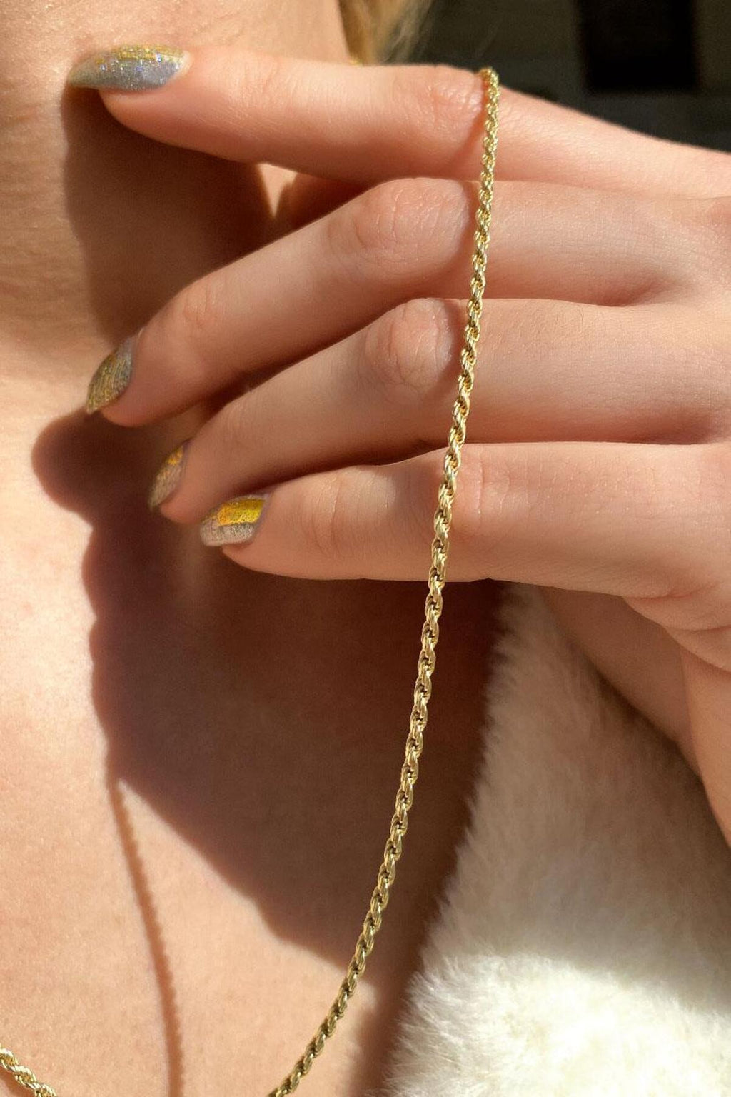 2 mm Burgu Zincir Kolye