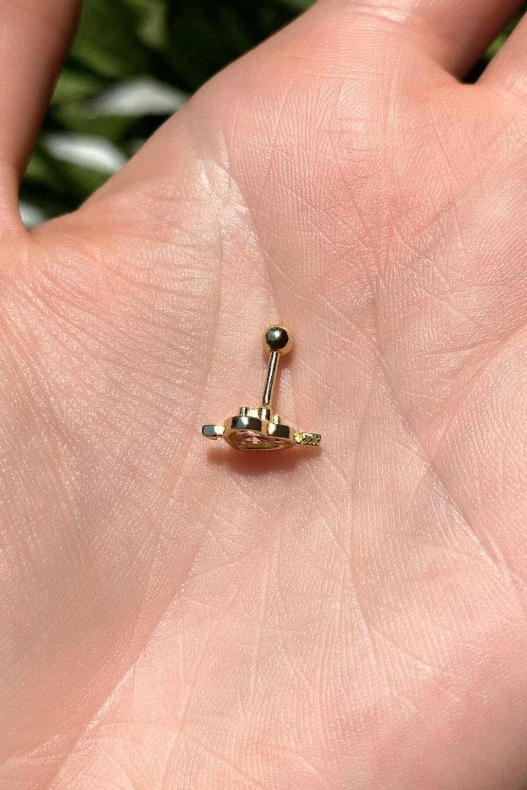 Kalp ve Ok Piercing Küpe