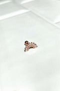 Baget Taşlı Yelpaze Piercing Küpe