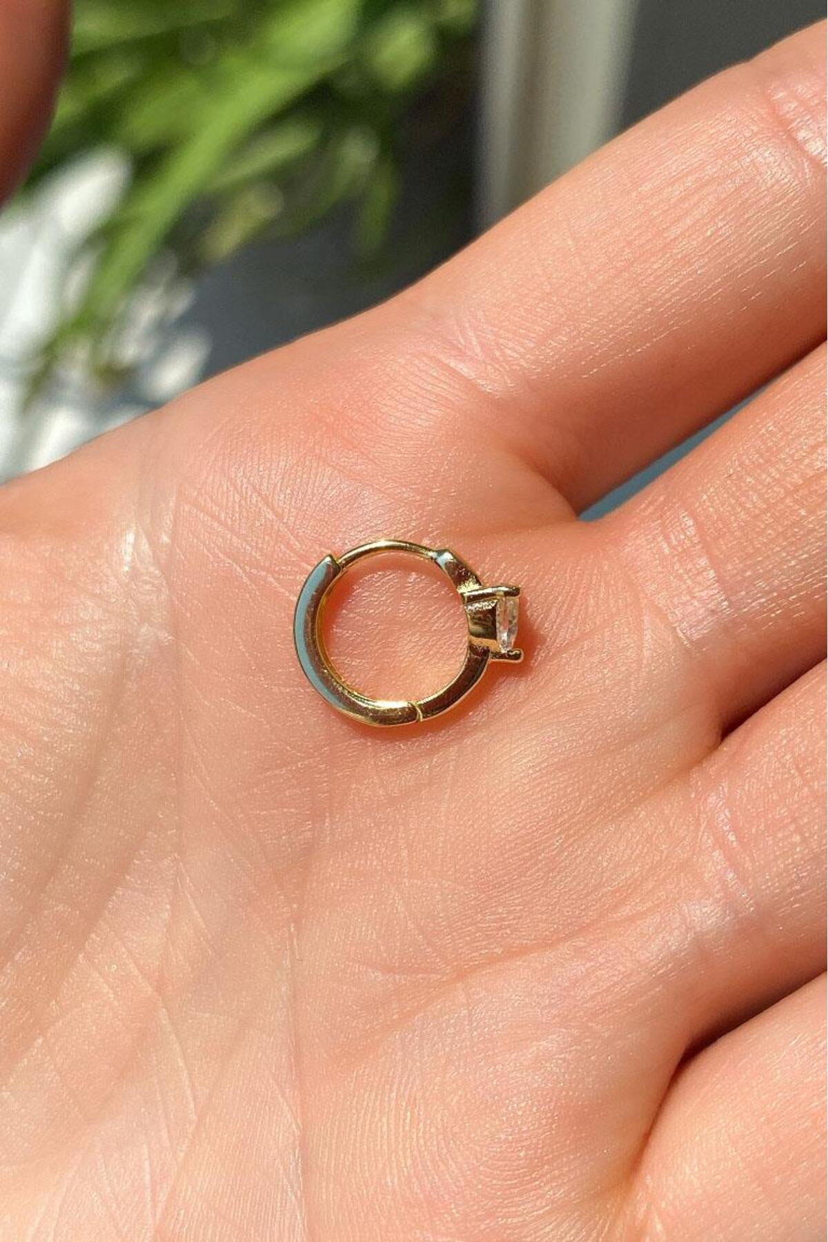 Kalpli Halka Piercing Küpe