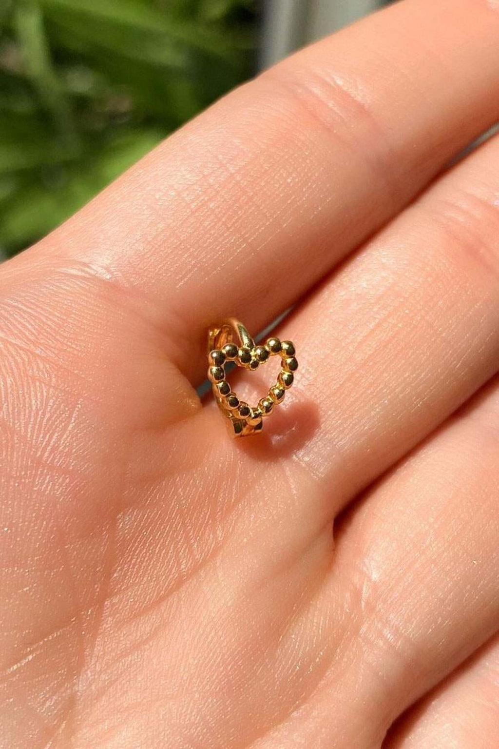 Kalp Halka Piercing Küpe
