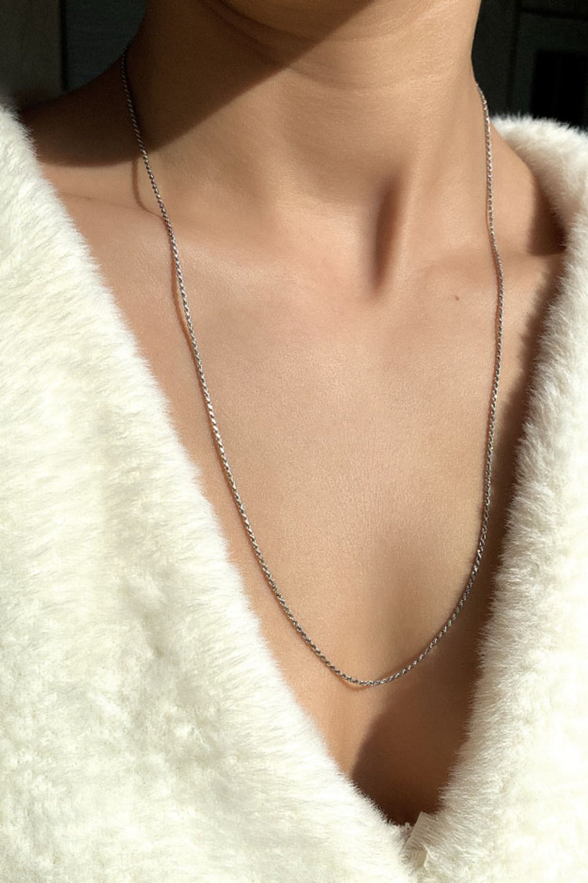 1 mm Burgu Zincir Kolye