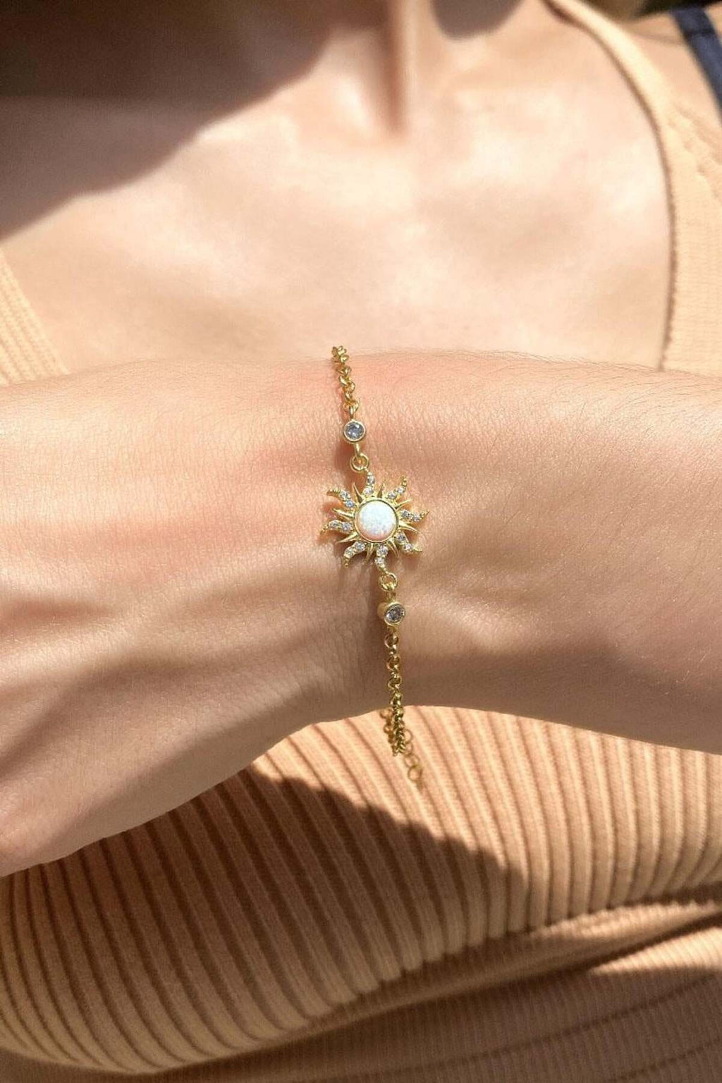 Opal Taşlı Güneş Bileklik
