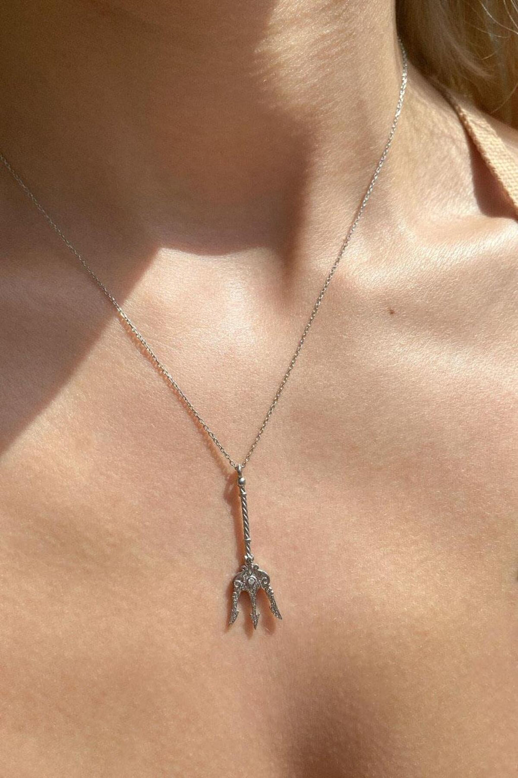 Poseidon'nun Üç Dişli Mızrak (Trident) Kolye