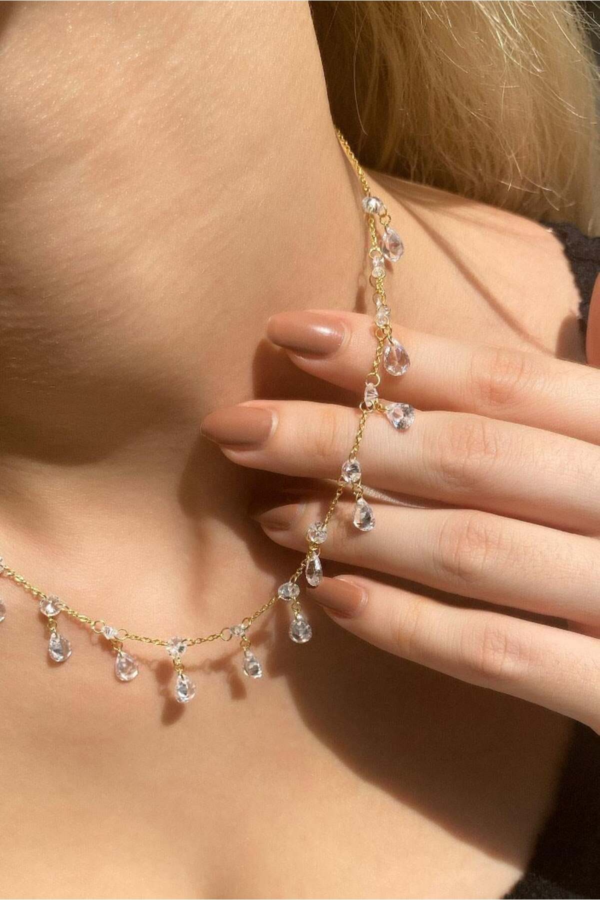 Italyan Sallantılı Choker Kolye