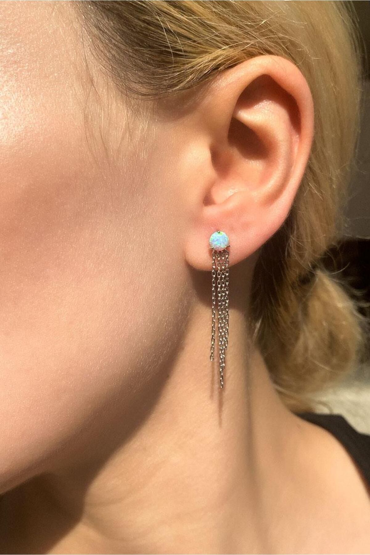 Opal Taşlı, Sallantılı Küpe