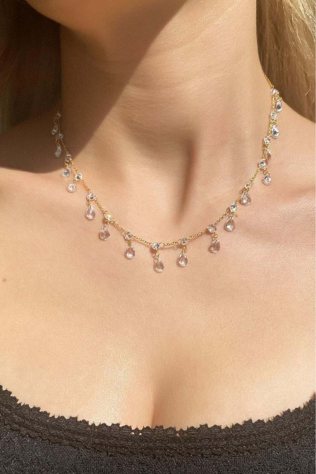 Italyan Sallantılı Choker Kolye