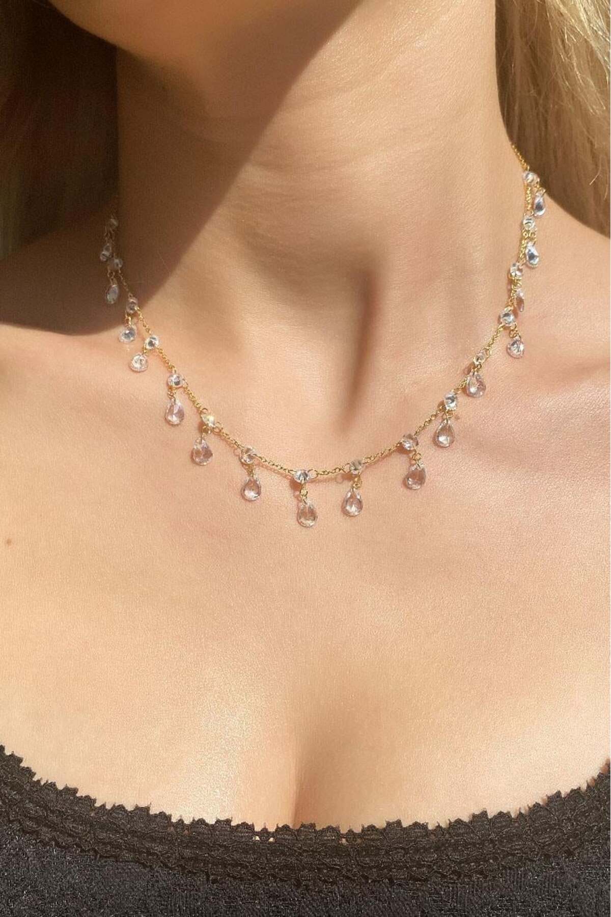 Italyan Sallantılı Choker Kolye