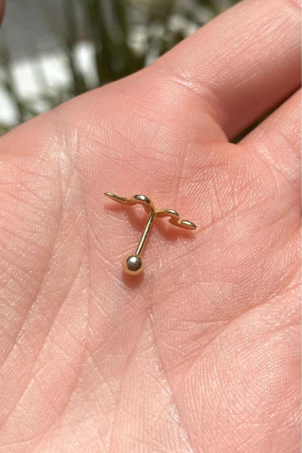 Yılan Piercing Küpe