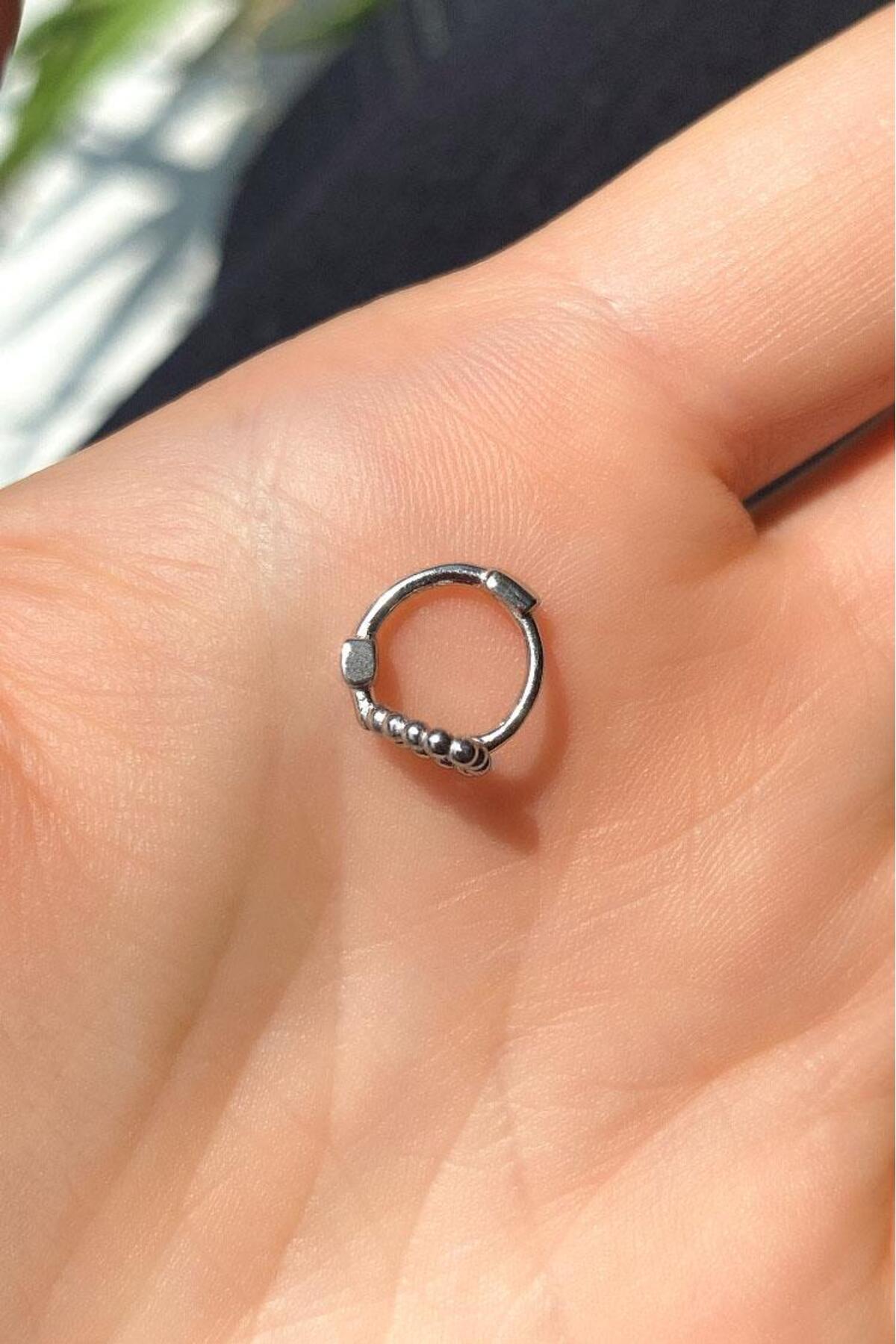 Kalp Halka Piercing Küpe