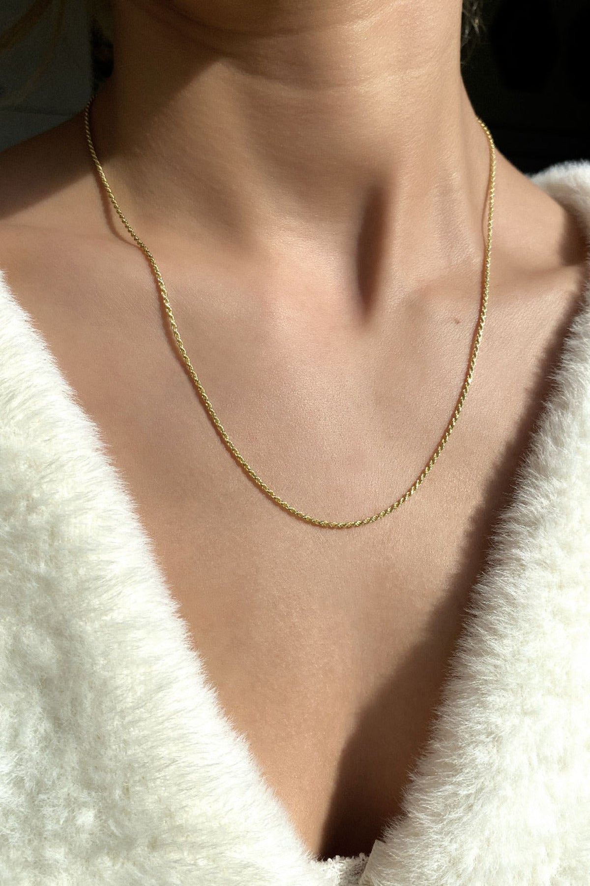 1 mm Burgu Zincir Kolye