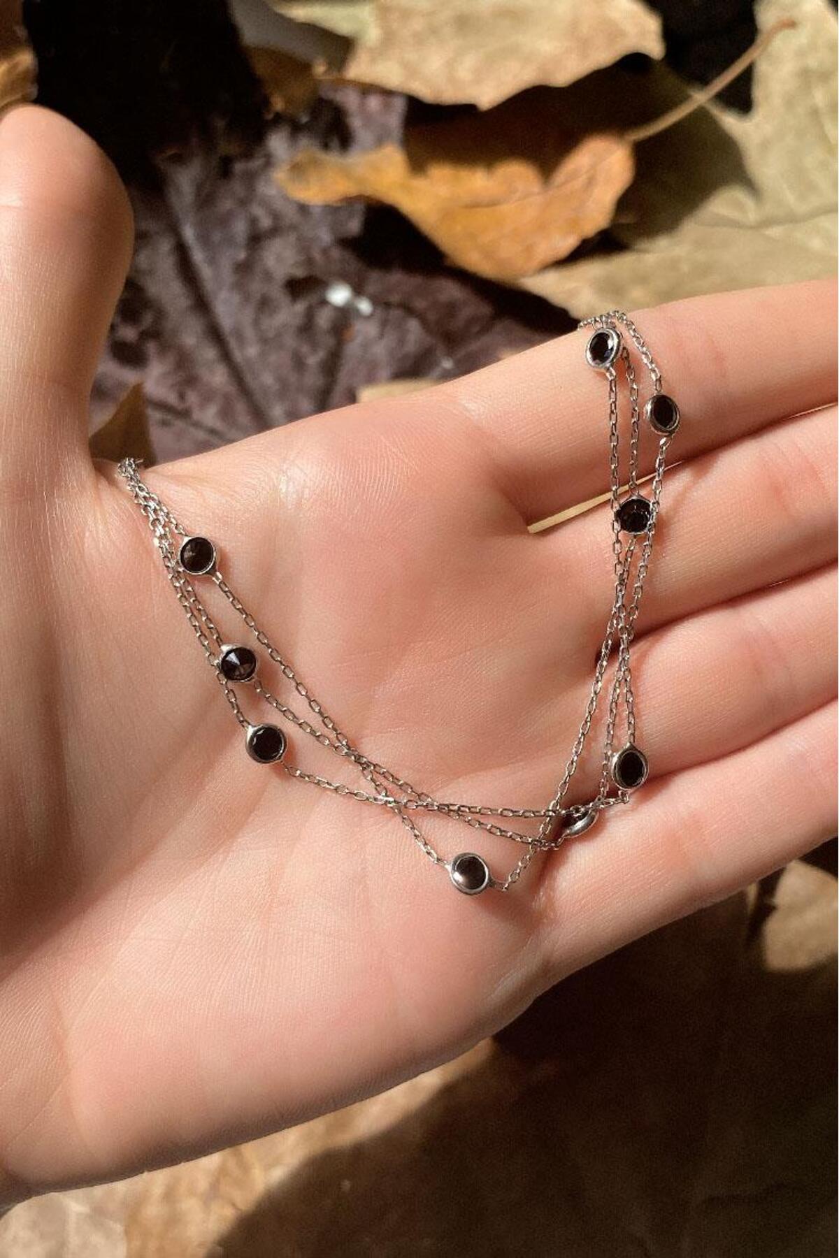 3 Sıralı Taşlı Bileklik