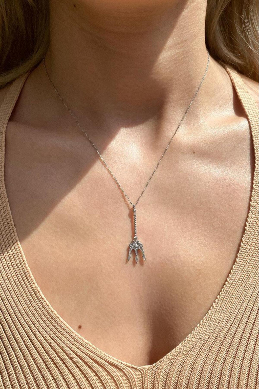 Poseidon'nun Üç Dişli Mızrak (Trident) Kolye