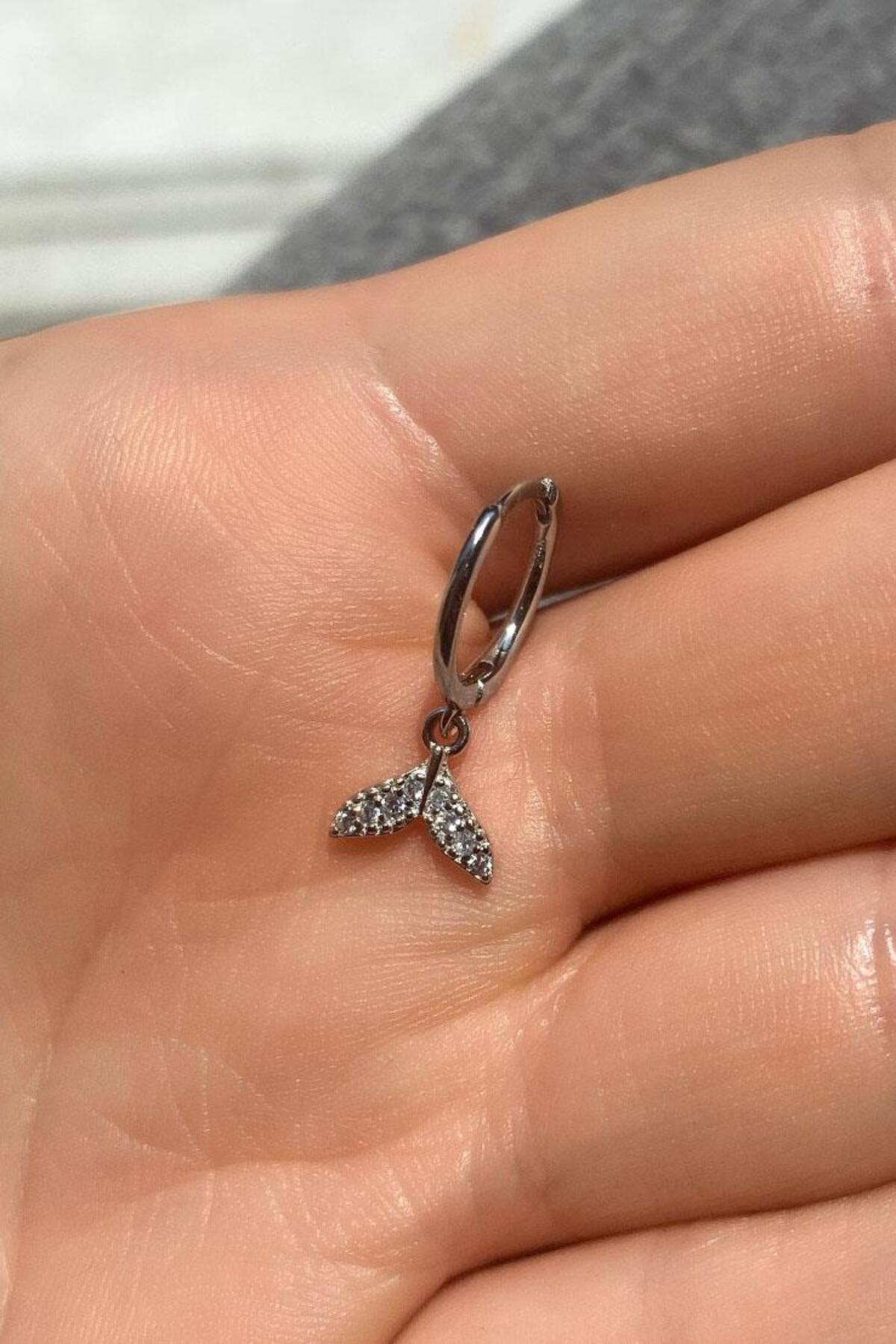 Balık Kuyruğu Halka Piercing Küpe