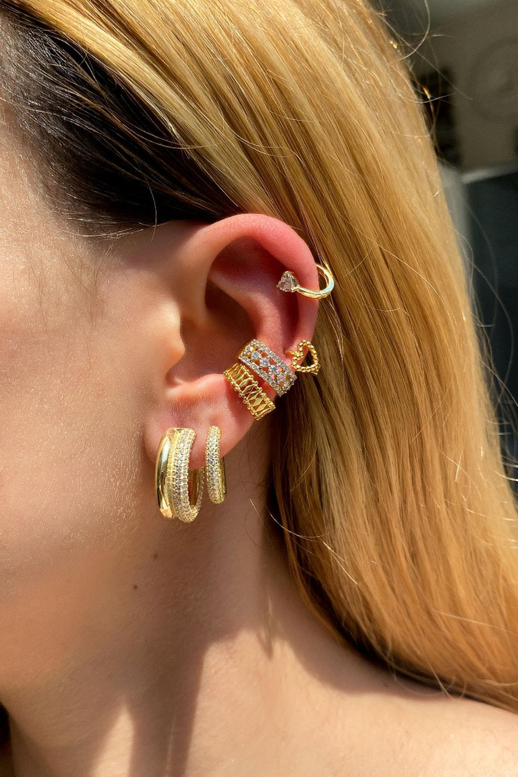 Kalpli Halka Piercing Küpe