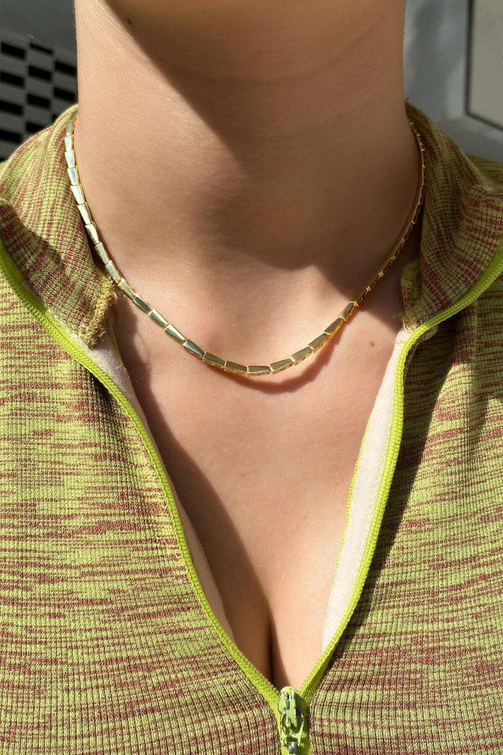 Oval Sıralı Choker Kolye