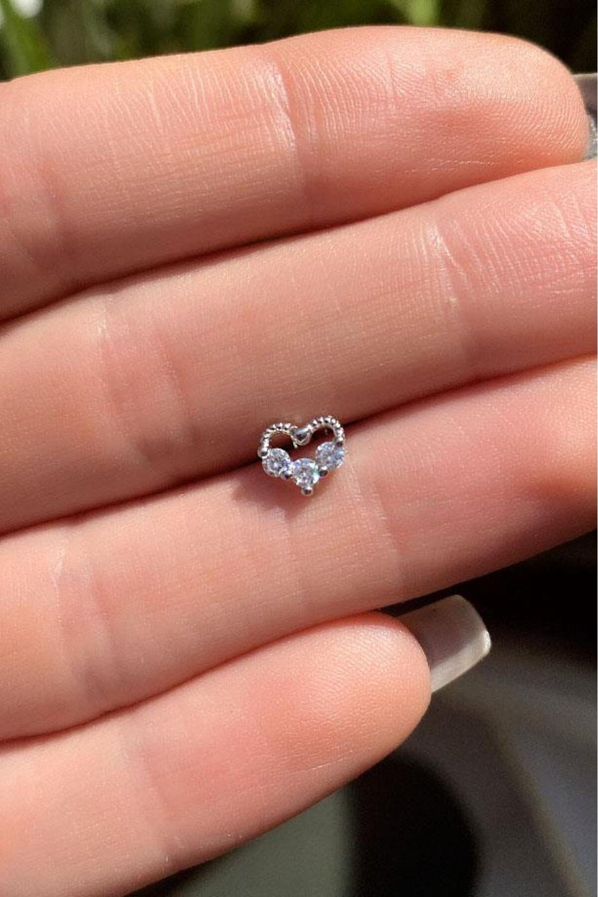 Kalp Piercing Küpe
