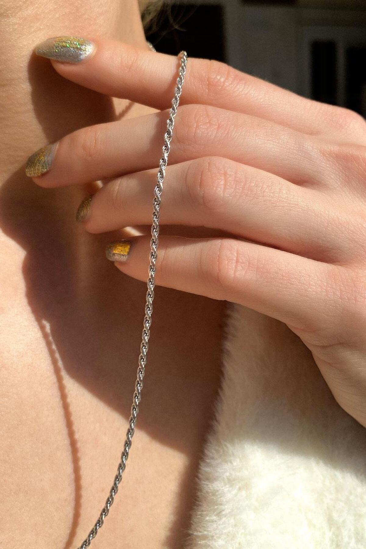 1,5 mm Burgu Zincir Kolye