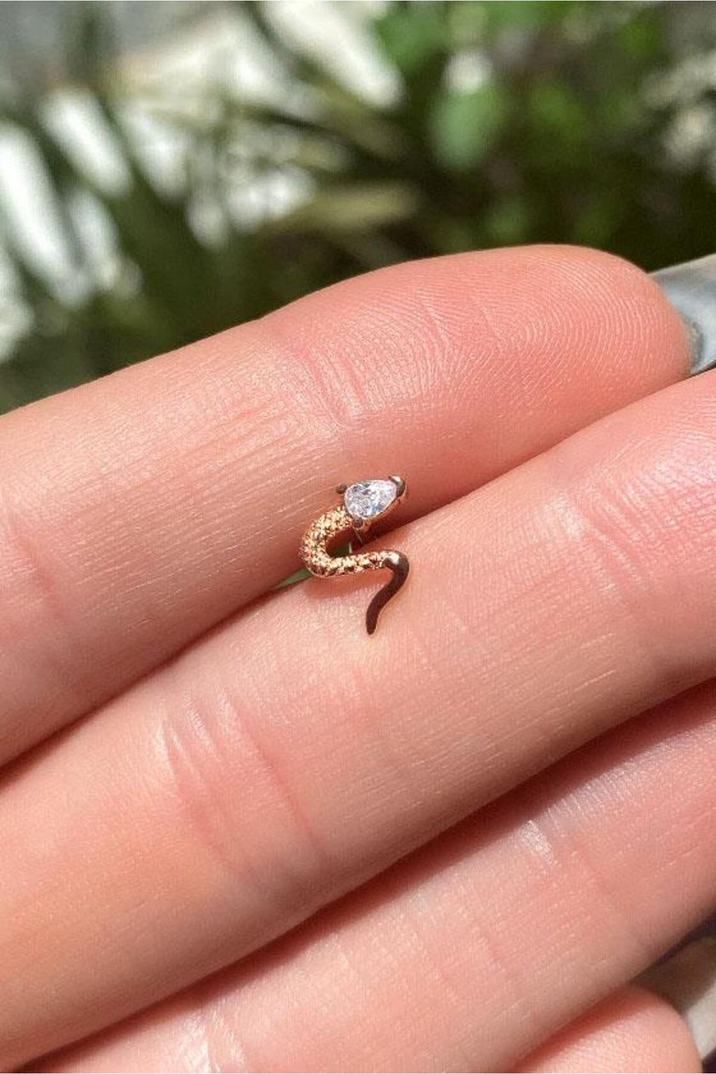 Yılan Piercing Küpe