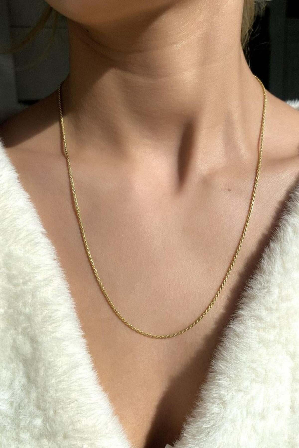 1 mm Burgu Zincir Kolye