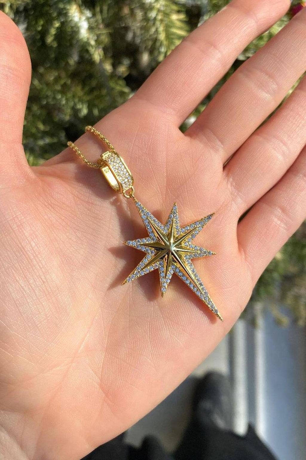Kutup Yıldızı Top Zincirli Kolye